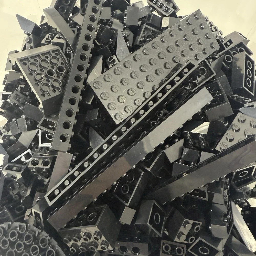 LEGO Bulk Lot Black Brick Pieces & More – 2lb 0.4oz Bag Sorted by Color